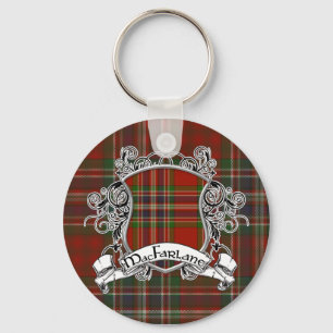 MacFarlane Tartan Shield Key Ring