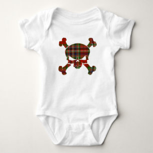 MacFarlane Tartan Skull No Banner Baby Bodysuit