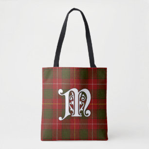 MacFie Clan Tartan Monogram Tote Bag