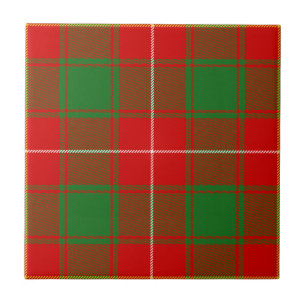 Macfie MacPhie Clan Hunting Tartan Plaid Pattern Tile