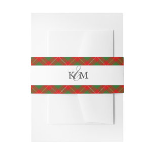 Macfie MacPhie Clan Tartan Scottish Plaid Invitation Belly Band