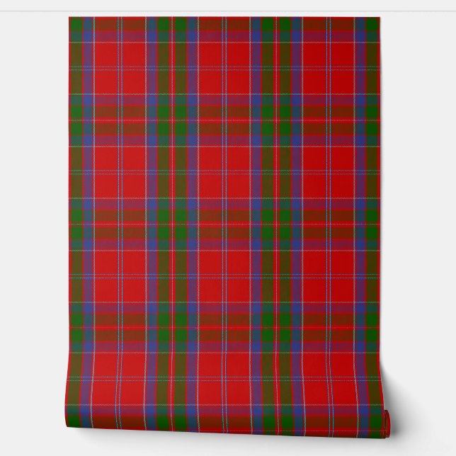 MacGillivray Tartan Plaid Scottish Clan Wallpaper (Unrolling)