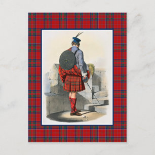 MacGillivray Vintage Illustration Tartan Frame Postcard