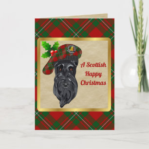 MacGregor Badge & Tartan Personalised Christmas Card