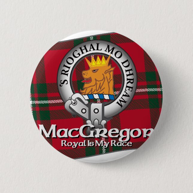 MacGregor Clan 6 Cm Round Badge (Front)