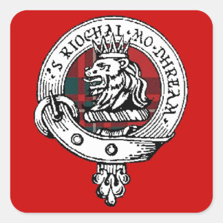MacGregor Clan Badge Sticker RED
