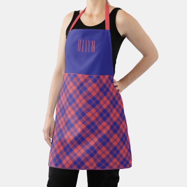 MacGregor Clan Tartan Heritage Baking Shield Apron (Insitu)