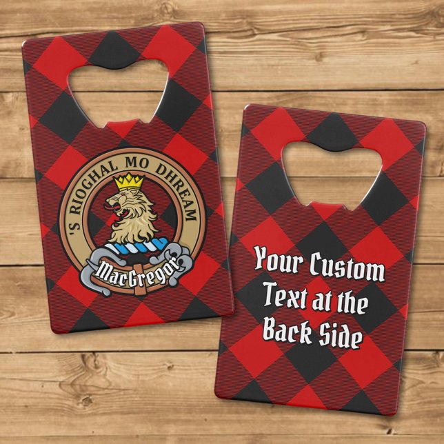 MacGregor Crest over Rob Roy Tartan (Creator Uploaded)