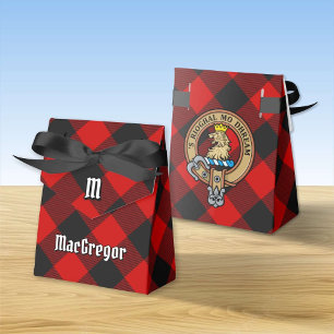 MacGregor Crest over Rob Roy Tartan Favour Box