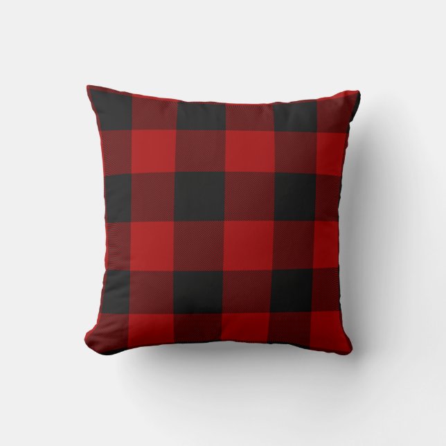 MacGregor | Rob Roy | Buffalo Plaid Red Tartan Cushion (Front)