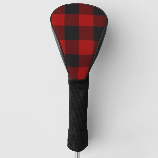 MacGregor | Rob Roy | Buffalo Plaid Red Tartan Golf Head Cover (Front)