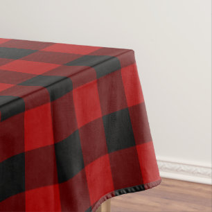 MacGregor   Rob Roy   Buffalo Plaid Red Tartan Tablecloth