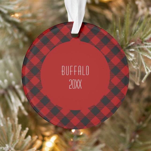 MacGregor Rob Roy Red Buffalo Plaid Ornament (Tree)