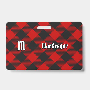 MacGregor Rob Roy Tartan Badge ID Badge