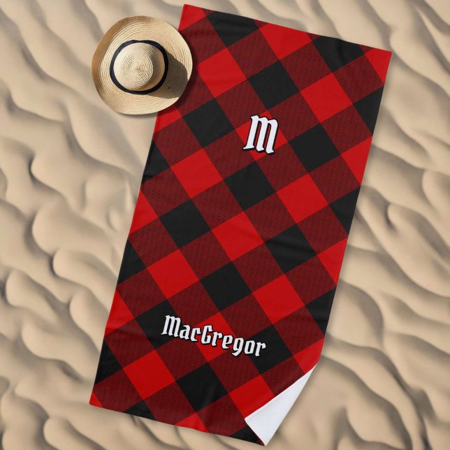 MacGregor Rob Roy Tartan Beach Towel (Creator Uploaded)
