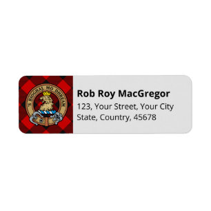 MacGregor Rob Roy Tartan Label