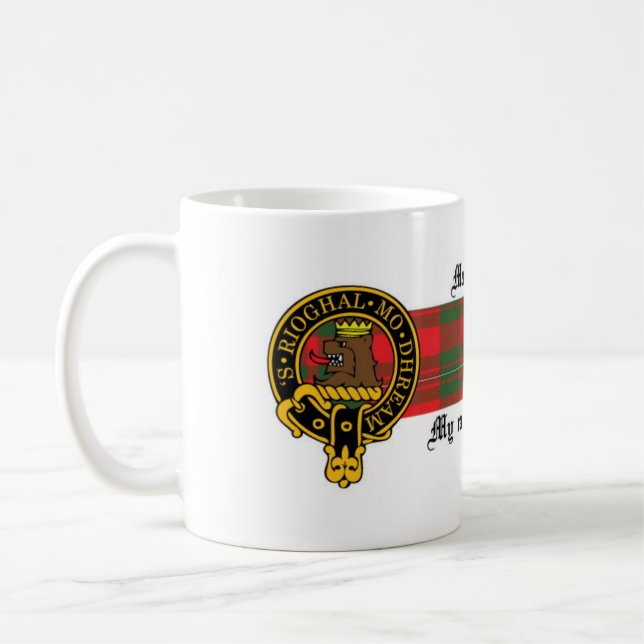 Macgregor Scottish crest and Tartan mug (Left)