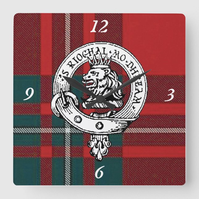 MacGregor Tartan Clock (Front)