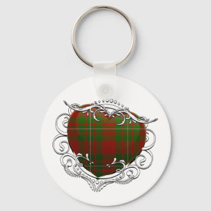MacGregor Tartan Heart Key Ring