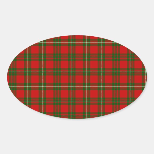 MacGregor Tartan Oval Sticker (Front)