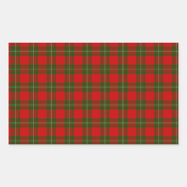 MacGregor Tartan Rectangular Sticker (Front)