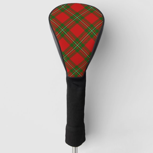 MacGregor tartan red green plaid Golf Head Cover (Front)