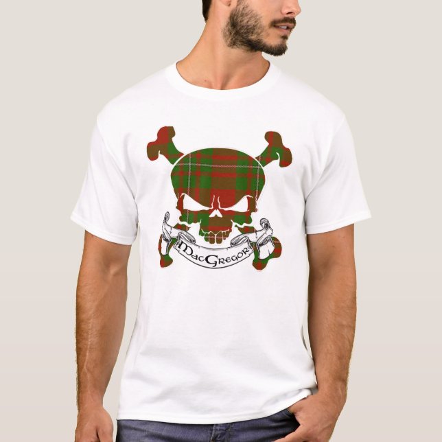 MacGregor Tartan Skull T-Shirt (Front)