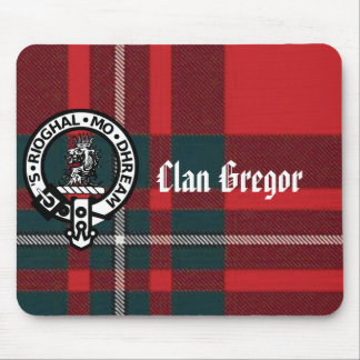 MacGregorPlaid, Gregor Badge, Clan Gregor Mouse Mat