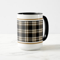 MacGuinness Tartan Black and Brown Irish Plaid