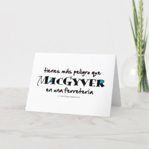 MacGyver en una ferretería Thank You Card