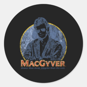 Macgyver Title Classic Round Sticker