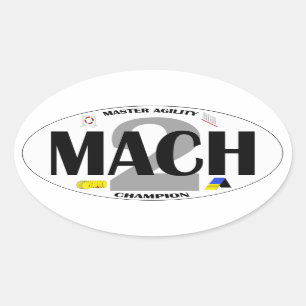 MACH 2 Dog Agility title sticker