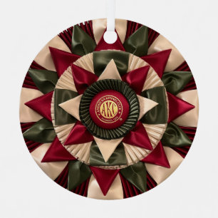 MACH Dog Agility Rosette Custom Christmas Metal Tree Decoration