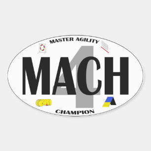MACH Dog Agility title Sticker