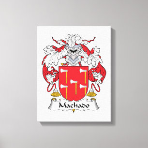 Machado Family Crest Canvas Print