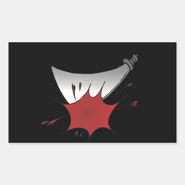 Machete Massacre Rectangular Sticker (Front)