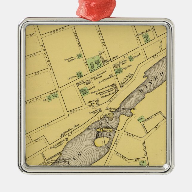 Machias Metal Tree Decoration (Front)