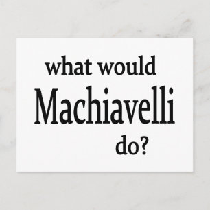 Machiavelli Postcard