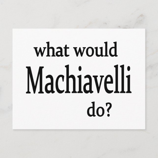 Machiavelli Postcard (Front)