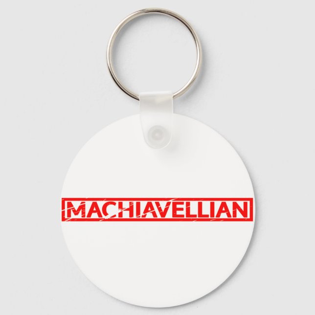 Machiavellian Stamp Key Ring (Front)