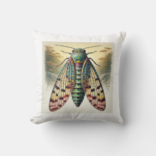 Machiloides Dorsal View 170724IREF217 - Watercolor Cushion