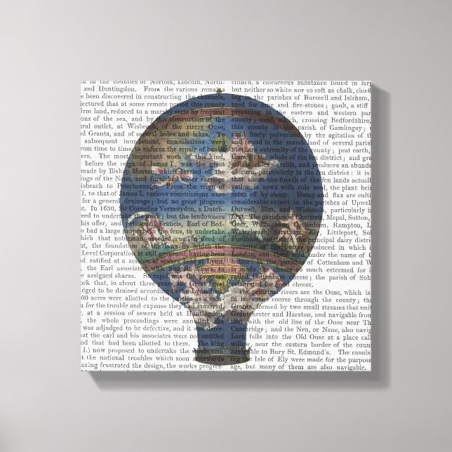 Machine Aerostatique Hot Air Balloon Canvas Print (Front)