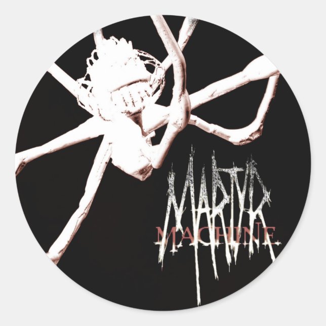Machine Classic Round Sticker (Front)
