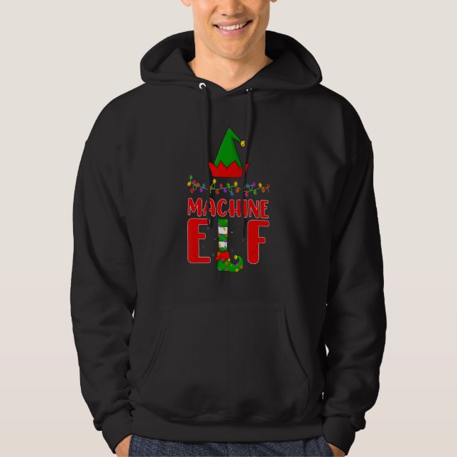 Machine Elf Matching Family Lighting Christmas Hoodie (Front)