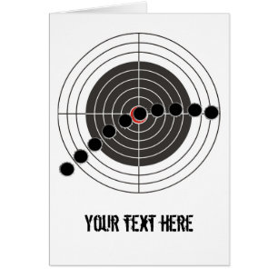 Machine gun bullet holes over shooting target