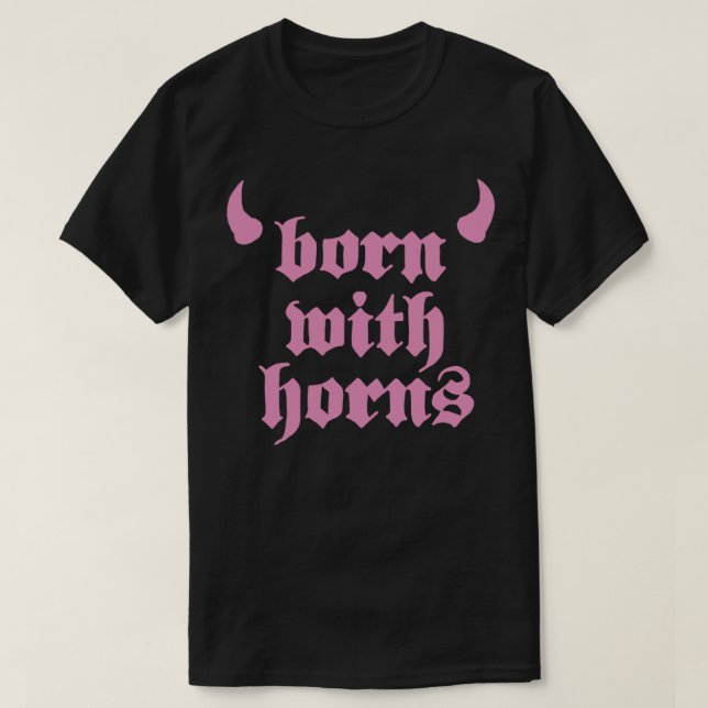 Machine Gun Kelly - MGK - Born with horns Essentia T-Shirt (Design Front)