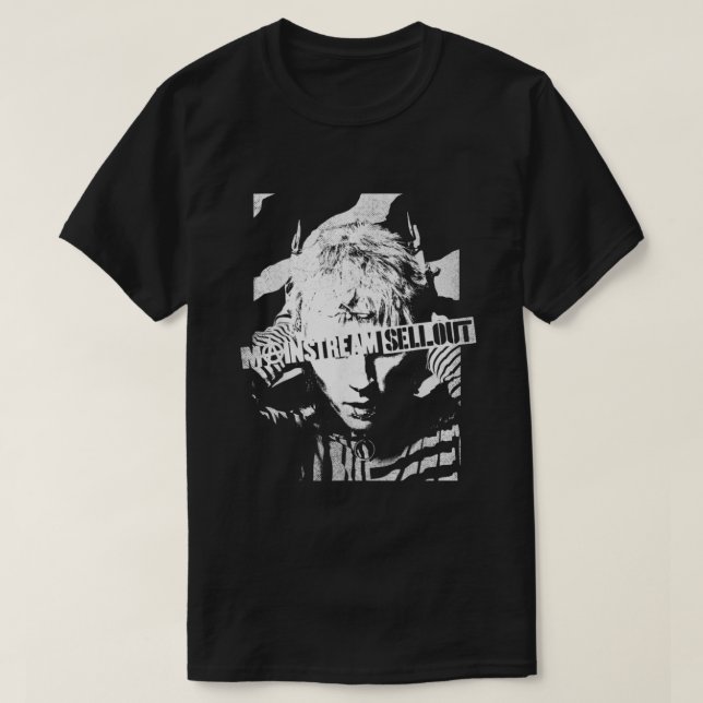 Machine Gun Kelly  Wavy Portrait  T-Shirt (Design Front)