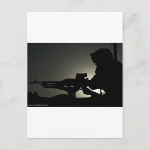 MACHINE GUN POSTCARD