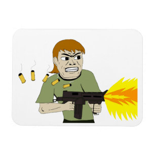 machine gunner  magnet