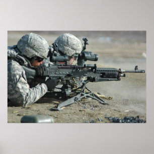 Machine Gunner Qualifications Poster